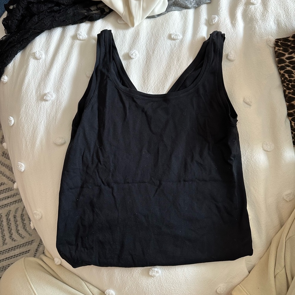 Black dry fit tank top